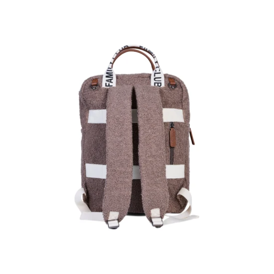 Childhome Family Club Signature Teddy Soft Brown – Wickelrucksack 40×30×16 cm