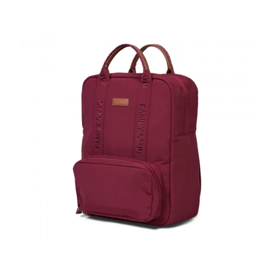 Childhome Family Club Signature Urban Burgundy – Wickelrucksack 40×30×16 cm