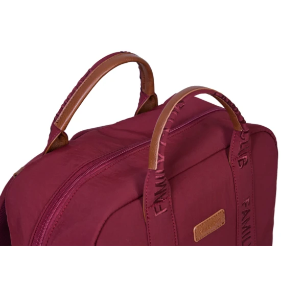 Childhome Family Club Signature Urban Burgundy – Wickelrucksack 40×30×16 cm
