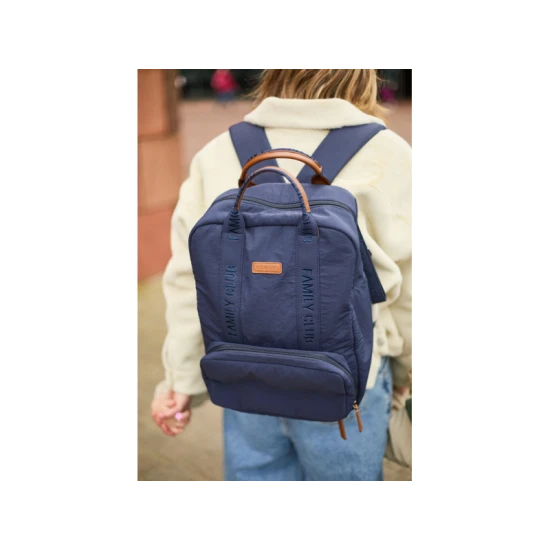 Childhome Family Club Signature Urban Navy – Wickelrucksack 40×30×16 cm