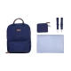 Childhome Family Club Signature Urban Navy – Wickelrucksack 40×30×16 cm