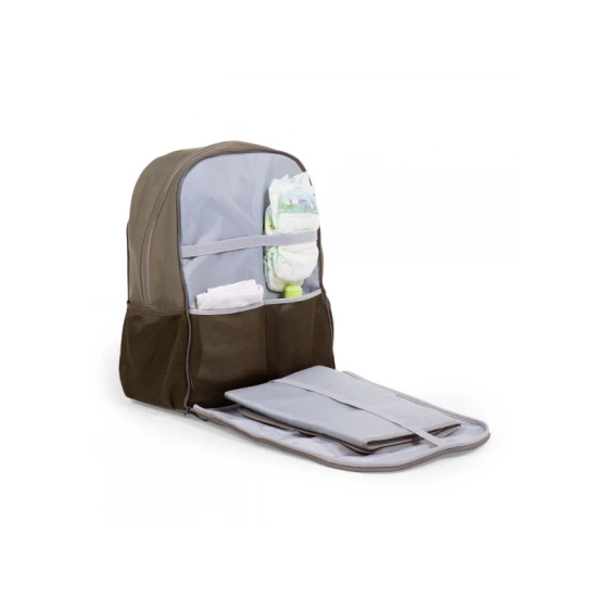 Childhome Daddy Bag Canvas Khaki – Wickelrucksack für Papas