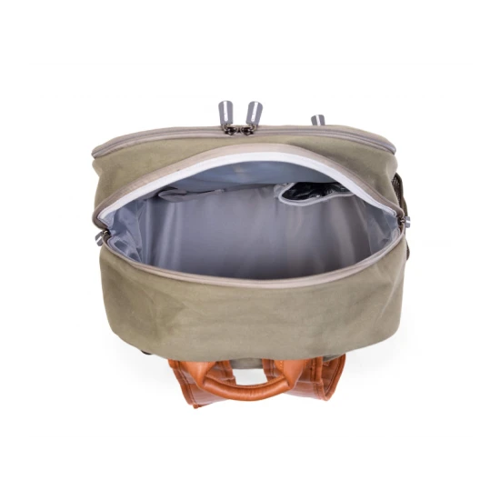 Childhome Daddy Bag Canvas Khaki – Wickelrucksack für Papas