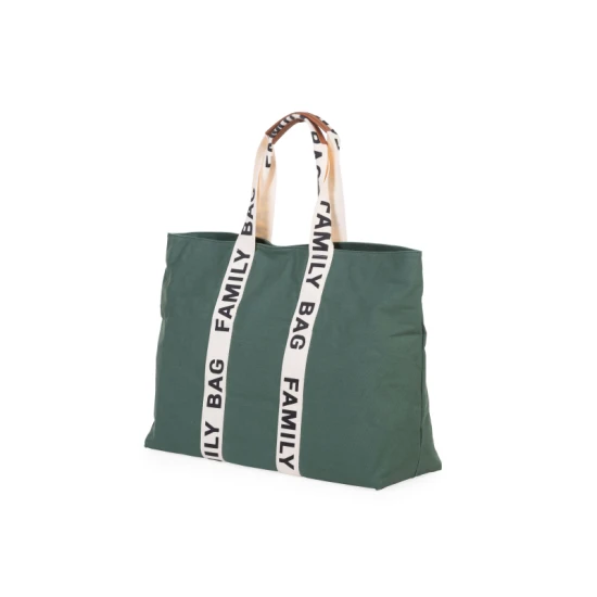 Childhome Family Bag Canvas Green – Reisetasche 55×40×18 cm