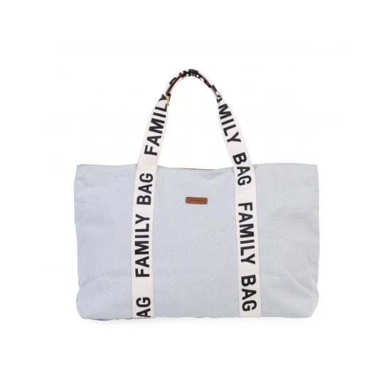 Childhome Family Bag Canvas Off White – Reisetasche 55×40×18 cm
