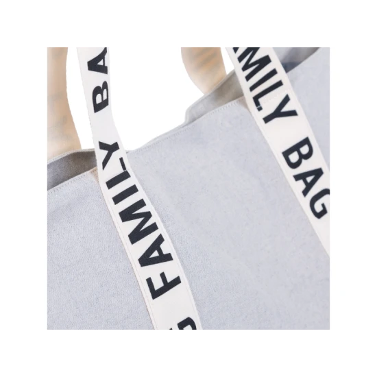 Childhome Family Bag Canvas Off White – Reisetasche 55×40×18 cm