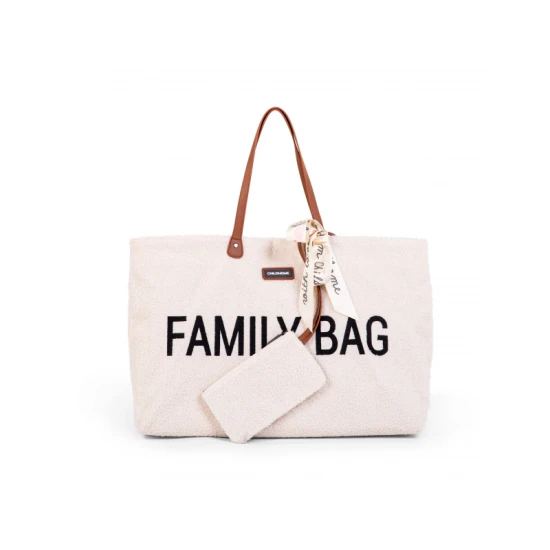 Childhome Family Bag Teddy Off White – Reisetasche 55×40×18 cm