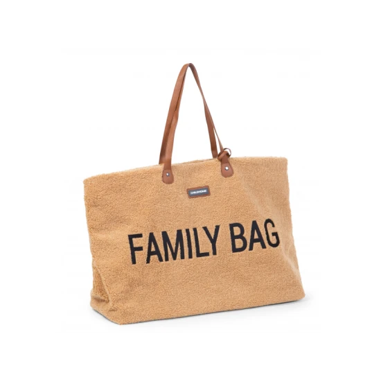 Childhome Family Bag Teddy Beige – Reisetasche 55×40×18 cm