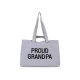 Childhome Grandpa Canvas Grey – Reisetasche für den Opa 55×34×16 cm