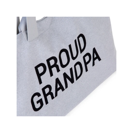Childhome Grandpa Canvas Grey – Reisetasche für den Opa 55×34×16 cm