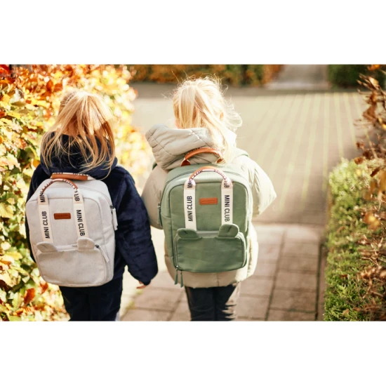 Childhome Mini Club Signature Green – Kinderrucksack für Kinder von 3–5 Jahren