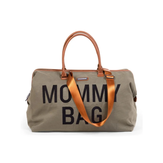 Childhome Mommy Bag Canvas Khaki – Wickeltasche 55×30×40 cm