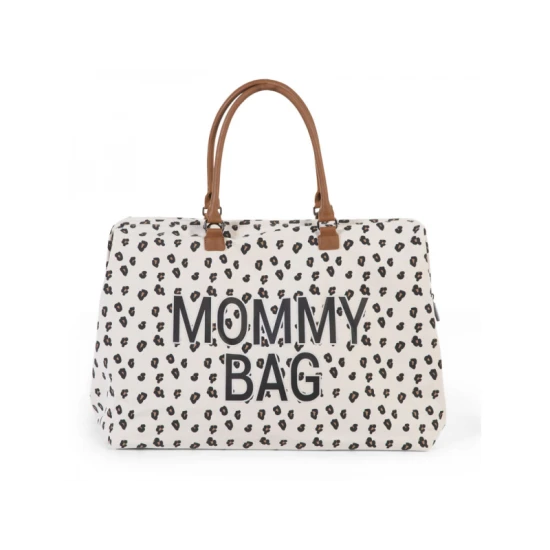 Childhome Mommy Bag Canvas Leopard – Wickeltasche 55×30×40 cm