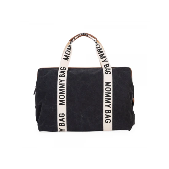Childhome Mommy Bag Canvas Black – Wickeltasche 55×30×40 cm