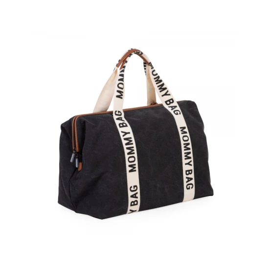 Childhome Mommy Bag Canvas Black – Wickeltasche 55×30×40 cm