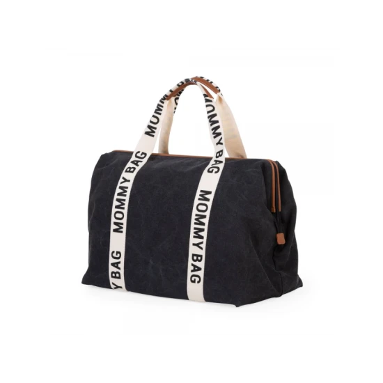 Childhome Mommy Bag Canvas Black – Wickeltasche 55×30×40 cm