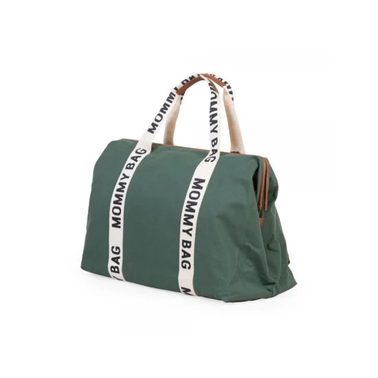 Childhome Mommy Bag Canvas Green – Wickeltasche 55×30×40 cm
