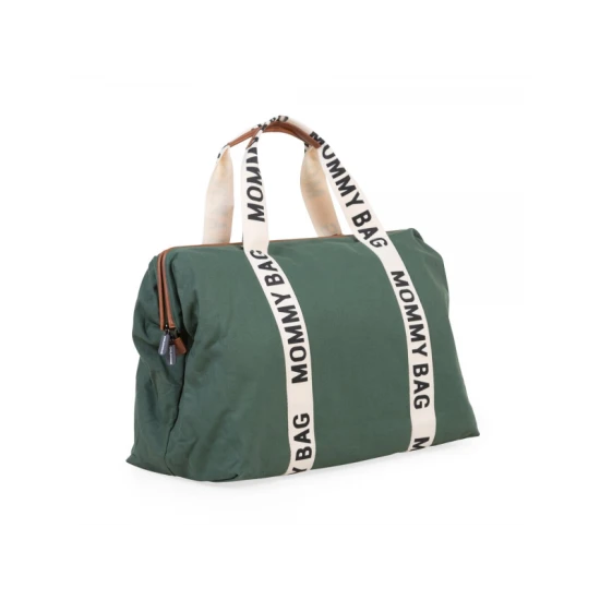 Childhome Mommy Bag Canvas Green – Wickeltasche 55×30×40 cm