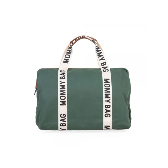 Childhome Mommy Bag Canvas Green – Wickeltasche 55×30×40 cm