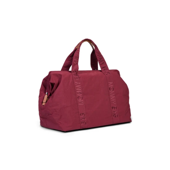 Childhome Mommy Bag Signature Urban Burgundy – Wickeltasche 55×30×40 cm