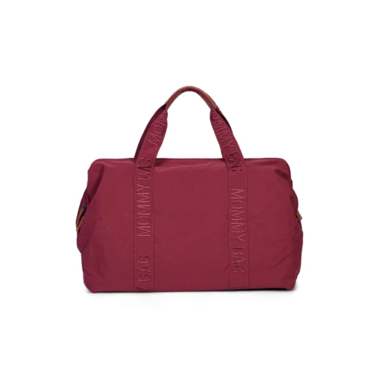 Childhome Mommy Bag Signature Urban Burgundy – Wickeltasche 55×30×40 cm