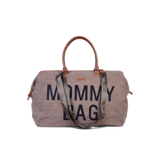 Childhome Mommy Bag Teddy Soft Brown – Wickeltasche 55×30×40 cm