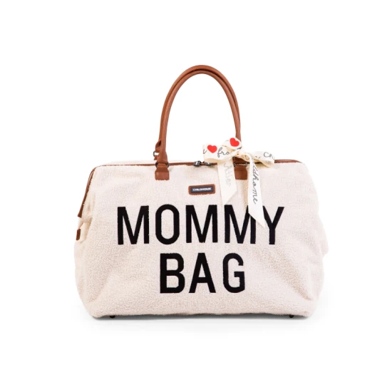 Childhome Mommy Bag Teddy Off White – Wickeltasche 55×30×40 cm