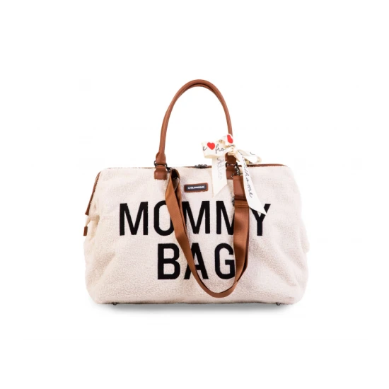 Childhome Mommy Bag Teddy Off White – Wickeltasche 55×30×40 cm