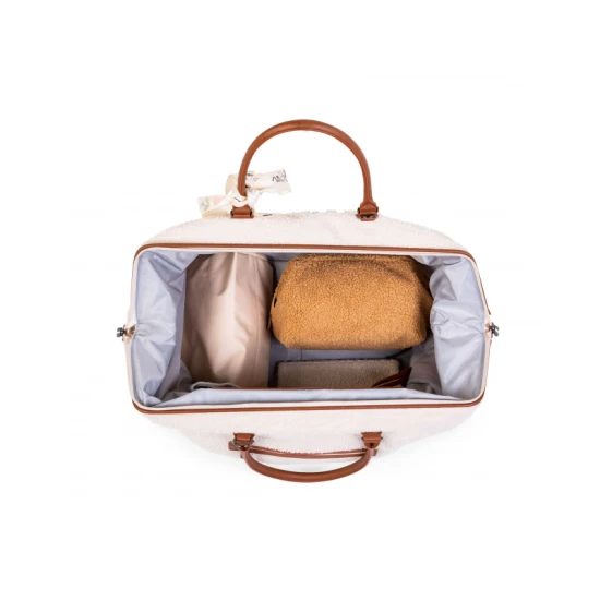 Childhome Mommy Bag Teddy Off White – Wickeltasche 55×30×40 cm