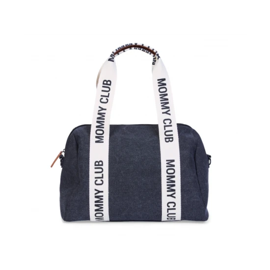 Childhome Mommy Club Signature Canvas Black – Wickeltasche 38×27×21 cm