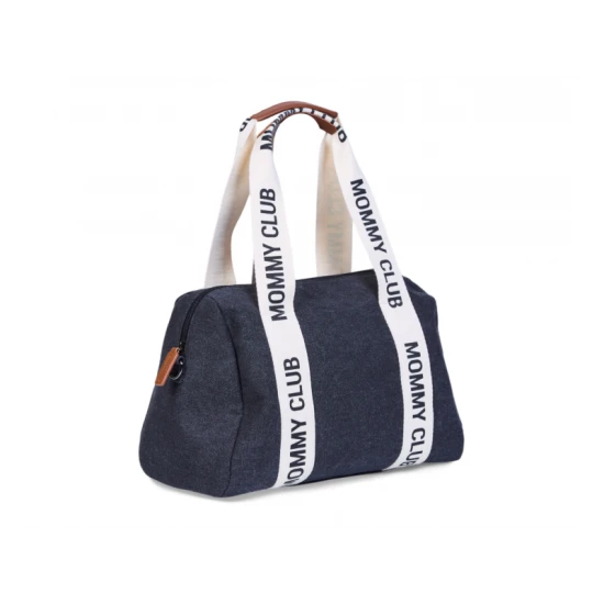 Childhome Mommy Club Signature Canvas Black – Wickeltasche 38×27×21 cm