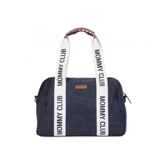 Childhome Mommy Club Signature Canvas Black – Wickeltasche 38×27×21 cm