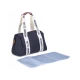Childhome Mommy Club Signature Canvas Black – Wickeltasche 38×27×21 cm