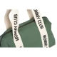 Childhome Mommy Club Signature Canvas Green – Wickeltasche 38×27×21 cm