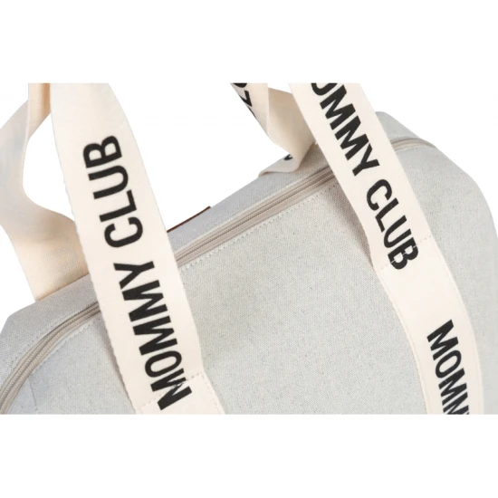 Childhome Mommy Club Signature Canvas Off White – Wickeltasche 38×27×21 cm