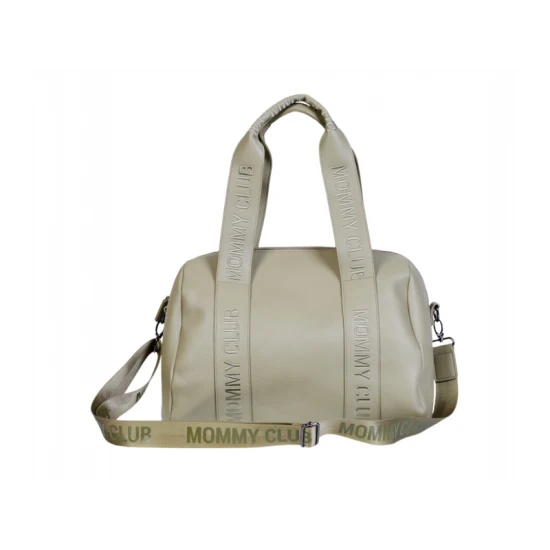 Childhome Mommy Club Signature Vegan Leather Green – Wickeltasche 38×27×21 cm