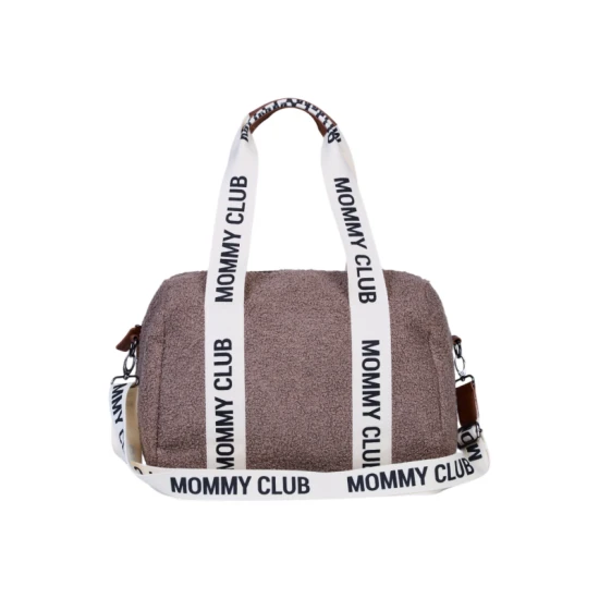 Childhome Mommy Club Signature Teddy Soft Brown – Wickeltasche 38×27×21 cm