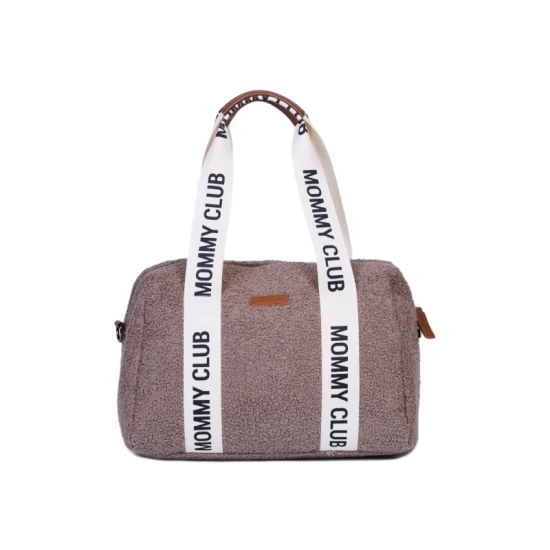 Childhome Mommy Club Signature Teddy Soft Brown – Wickeltasche 38×27×21 cm