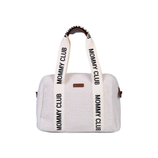 Childhome Mommy Club Signature Teddy Off White – Wickeltasche 38×27×21 cm