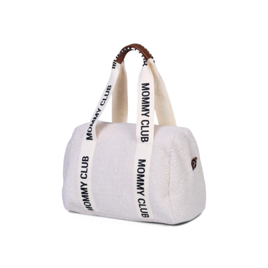 Childhome Mommy Club Signature Teddy Off White – Wickeltasche 38×27×21 cm