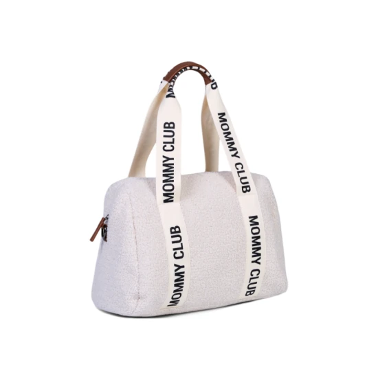 Childhome Mommy Club Signature Teddy Off White – Wickeltasche 38×27×21 cm