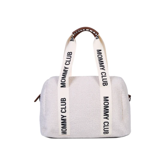 Childhome Mommy Club Signature Teddy Off White – Wickeltasche 38×27×21 cm