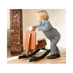 Schaukel-Scooter aus Holz Rust Black