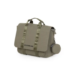 Schultasche Canvas Khaki