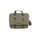 Childhome Canvas Khaki – Schultasche mit Reflex-Regenhülle 39×31×12 cm