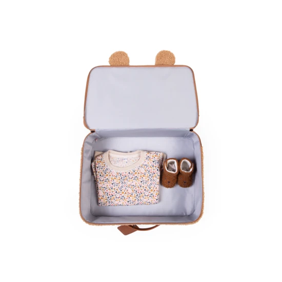 Childhome Teddy Beige – Kinder-Reisekoffer 40×30×15 cm
