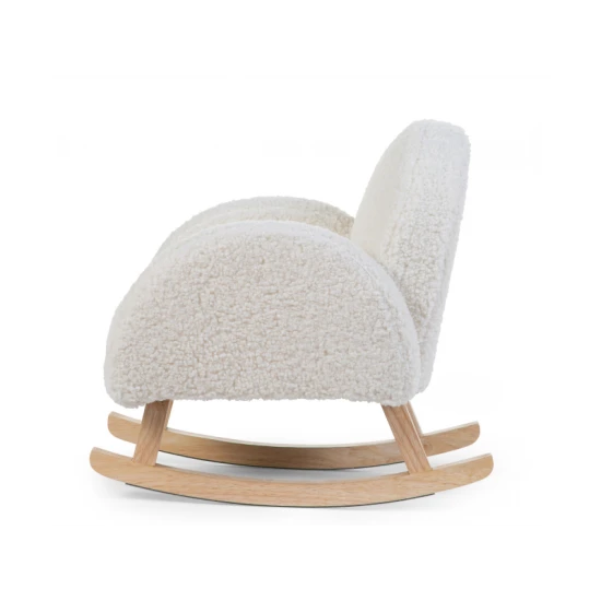 Childhome Off White – Kinder-Schaukelsessel mit Plüschbezug