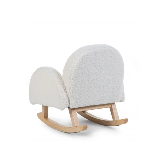Childhome Off White – Kinder-Schaukelsessel mit Plüschbezug