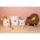 Spielzeugkorb Teddy Off White 25x20x20 cm