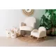 Spielzeugkorb Teddy Off White 25x20x20 cm